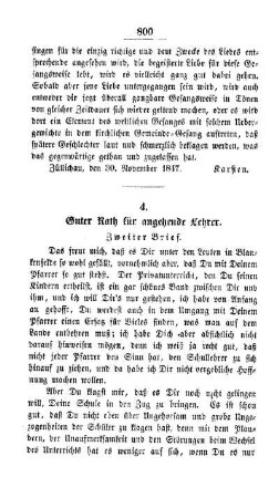 Guter Rath für angehende Lehrer