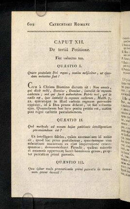 602-614, Caput XII. De tertiâ Petitione.