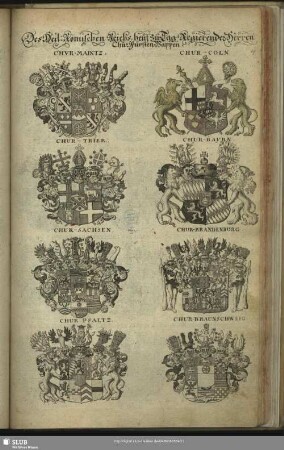 Des Heil. Römischen Reichs heut zu Tag Regierender Herren Chur Fürsten Wappen