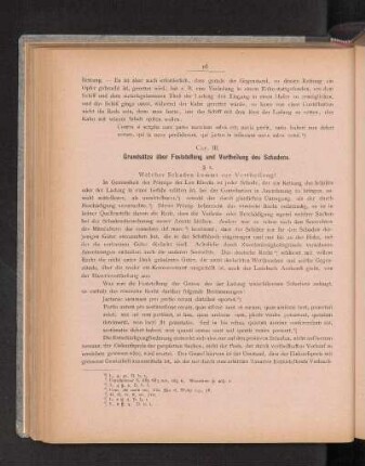 Cap. III. Grundsätze über Feststellung und Vertheilung des Schadens.