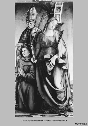 Bichi-Altar : Die Heiligen Augustinus, Katharina von Alexandrien und Antonius von Padua