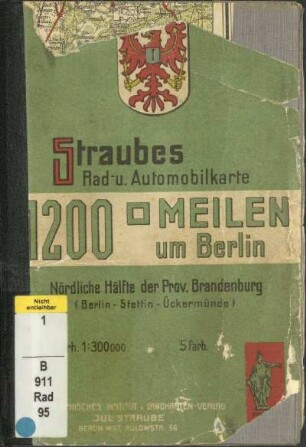 1910: Nördliche Hälfte der Provinz Brandenburg : : (Berlin - Stettin - Ückermünde)
