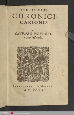 3. Pars: Tertia Pars Chronici Carionis