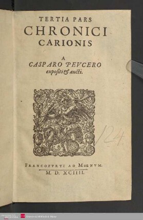 3. Pars: Tertia Pars Chronici Carionis