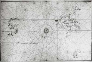 Pazifik mit Molukken und Neuer Welt (ohne Kalifornien), Doppelseite (Blatt 3v und 4r)