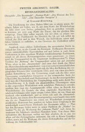 Zweiter Abschnitt: Dauer