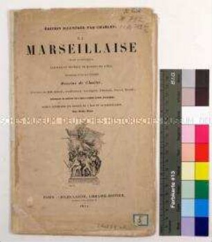 Text und Partitur für Klavier und Gesang von "La Marseillaise"