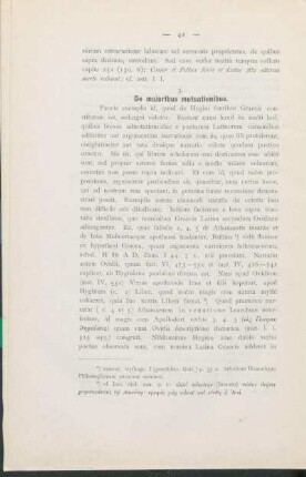 3. De maioribus mutuationibus.