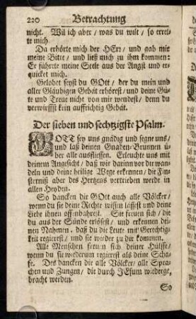 220-227, Der LXVII. - LXVIII. Psalm