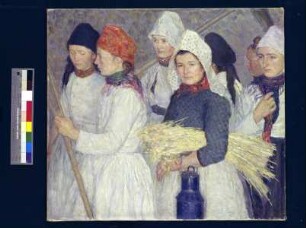 Schwälmer Frauen in der Getreideernte