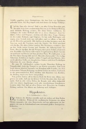 Hippokrates. (5./4. Jahrhundert v. Chr.)