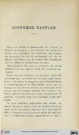 Sér. 5.2=45.1911: Coutumes kabyles