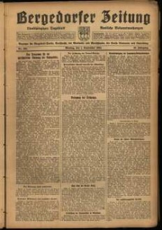 Bergedorfer Zeitung : unabhängig, überparteilich ; mit amtl. Bekanntmachungen