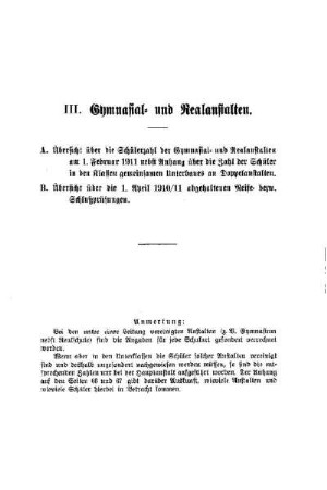 Gymnasial- und Realanstalten