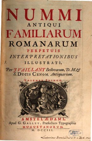 Nummi antiqui familiarum Romanorum, 1