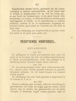 Veertiende hoofddeel. Gevangenen