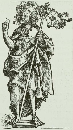 Silberstatuette des auferstandenen Christus