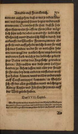 Das XVII. Capitel.