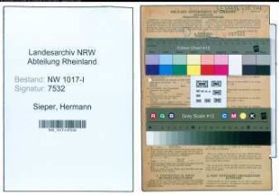 Entnazifizierung Hermann Sieper , geb. 03.04.1874 (Drechsler Und Haendler)