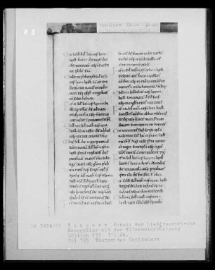 Textseite: Capitulare, Folio 155