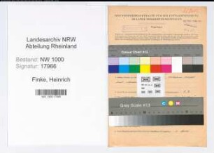 Entnazifizierung Heinrich Finke, geb. 26.12.1911 (Polizeibeamter)