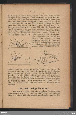Der mehrmalige Umdruck