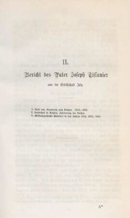 II. Bericht des Pater Joseph Tissanier