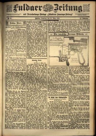 Dritte Ausgabe vom Samstag, den 16. März 1901.