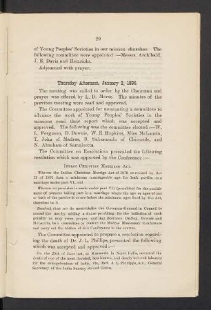 Thursday Afternoon, January 2, 1896
