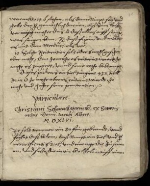 Christian Schmackenring: Particulare, dt.