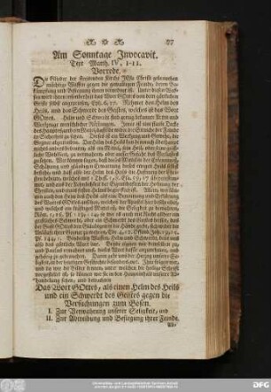 Am Sonntage Invocavit. Text Matth. IV, 1 - 11.
