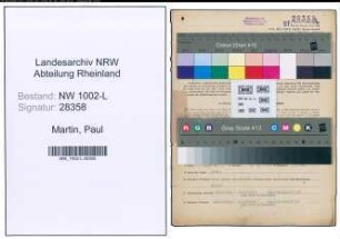Entnazifizierung Paul Martin , geb. 16.01.1901 (Verw.Sekretaer)