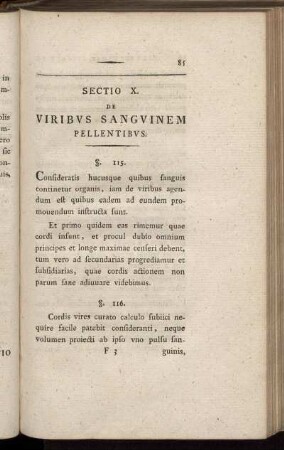 Sectio X. De Viribus Sanguinem Pellentibus