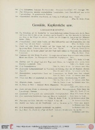 Gemälde, Kupferstiche usw. (Nr. 789-823)