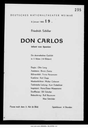 Don Carlos Infant von Spanien