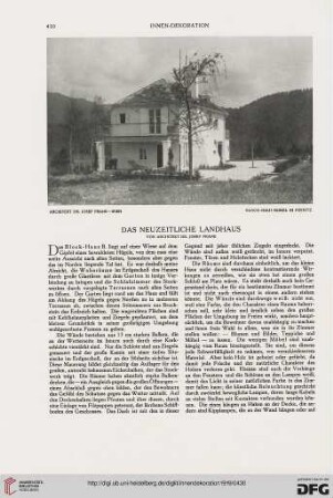 Das Neuzeitliche Landhaus