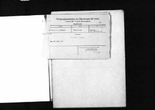 Handakten von Walter Nunier, Staatskommissar für politische Säuberung, Teil 2