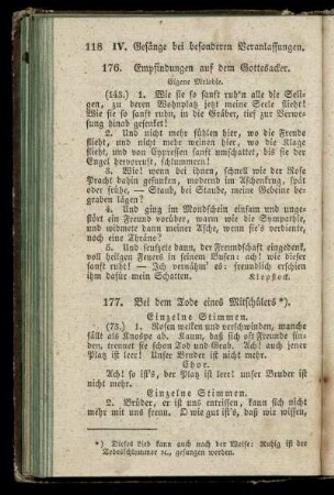 177. Bei dem Tode eines Mitschuelers