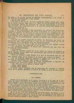 Capítulo XIV - La carta