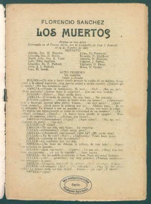 1920013000: Los muertos : drama en tres actos
