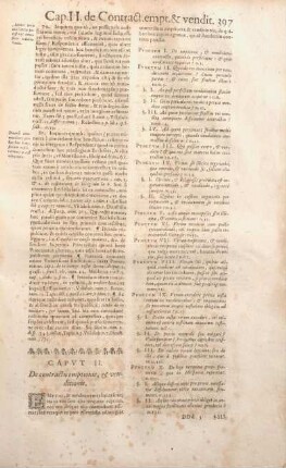 Capvt II. De contractu emptionis, & venditionis.