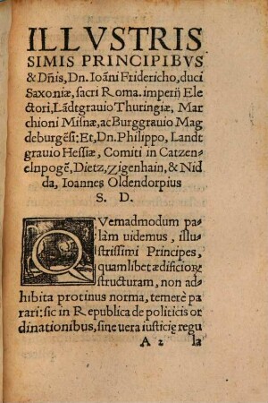 Certissima Politiae In Orbe Romano restaurandae ac salutaris forma, quam omnibus saeculis exhibet lex posterior, De origine iuris