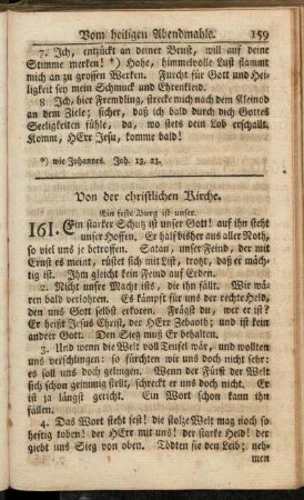 Von der christlichen Kirche. - Vom ewigen Leben.