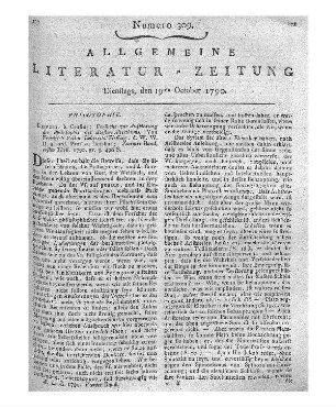 Plessing, F. V. L.: Versuche zur Aufklärung der Philosophie des ältesten Alterthums. Bd. 2, T. 1. Leipzig: Crusius 1790