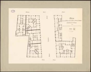 Bebauung der Kaiser-Wilhelm-Straße, Berlin: Grundrisse 1.OG 1:150