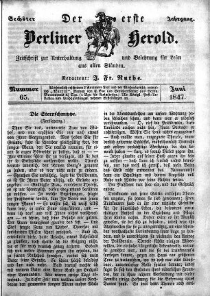 Nummer 65, Juni 1847