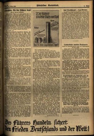 Dritte Ausgabe vom Freitag, den 27. März 1936.