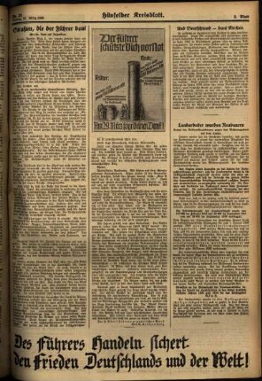 Dritte Ausgabe vom Freitag, den 27. März 1936.