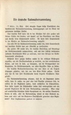 Die deutsche Nationalversammlung.