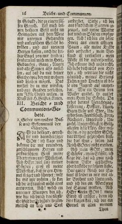 III. Beicht- und Communion-Gebete.